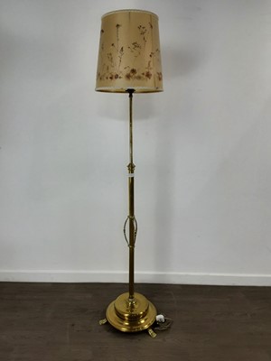 Lot 177 - BRASS FLOOR LAMP