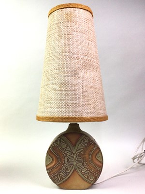 Lot 309 - TWO MID CENTURY STUDIO POTTERY TABLE LAMPS