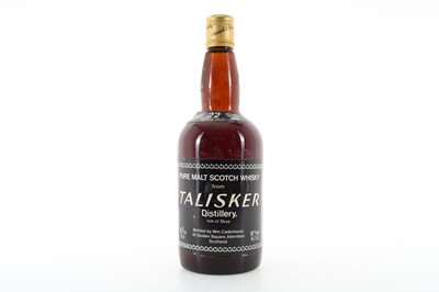 Lot 69 - TALISKER 1957 22 YEAR OLD CADENHEAD'S 26 2/3 FL OZ