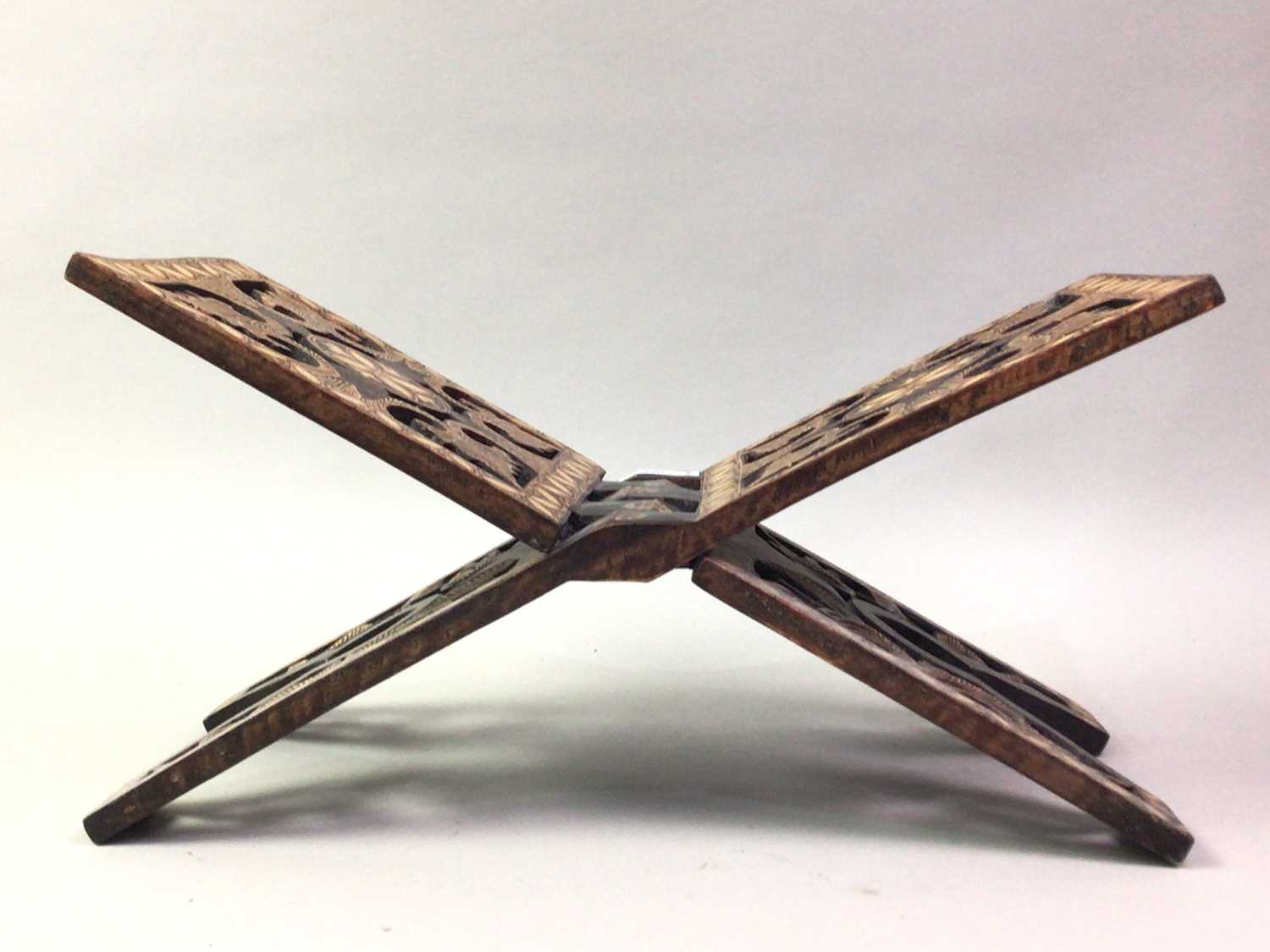 Lot 404 - MINIATURE FOLDING STOOL