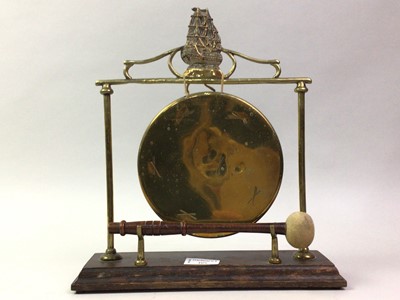 Lot 409 - BRASS TABLE GONG