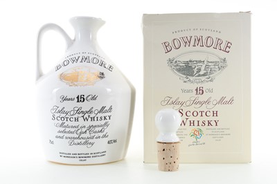 Lot 183 - BOWMORE 15 YEAR OLD GLASGOW GARDEN FESTIVAL DECANTER 75CL