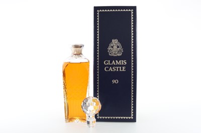 Lot 188 - GLAMIS CASTLE 25 YEAR OLD DECANTER FOR THE QUEEN MOTHER'S 90TH BIRTHDAY 75CL