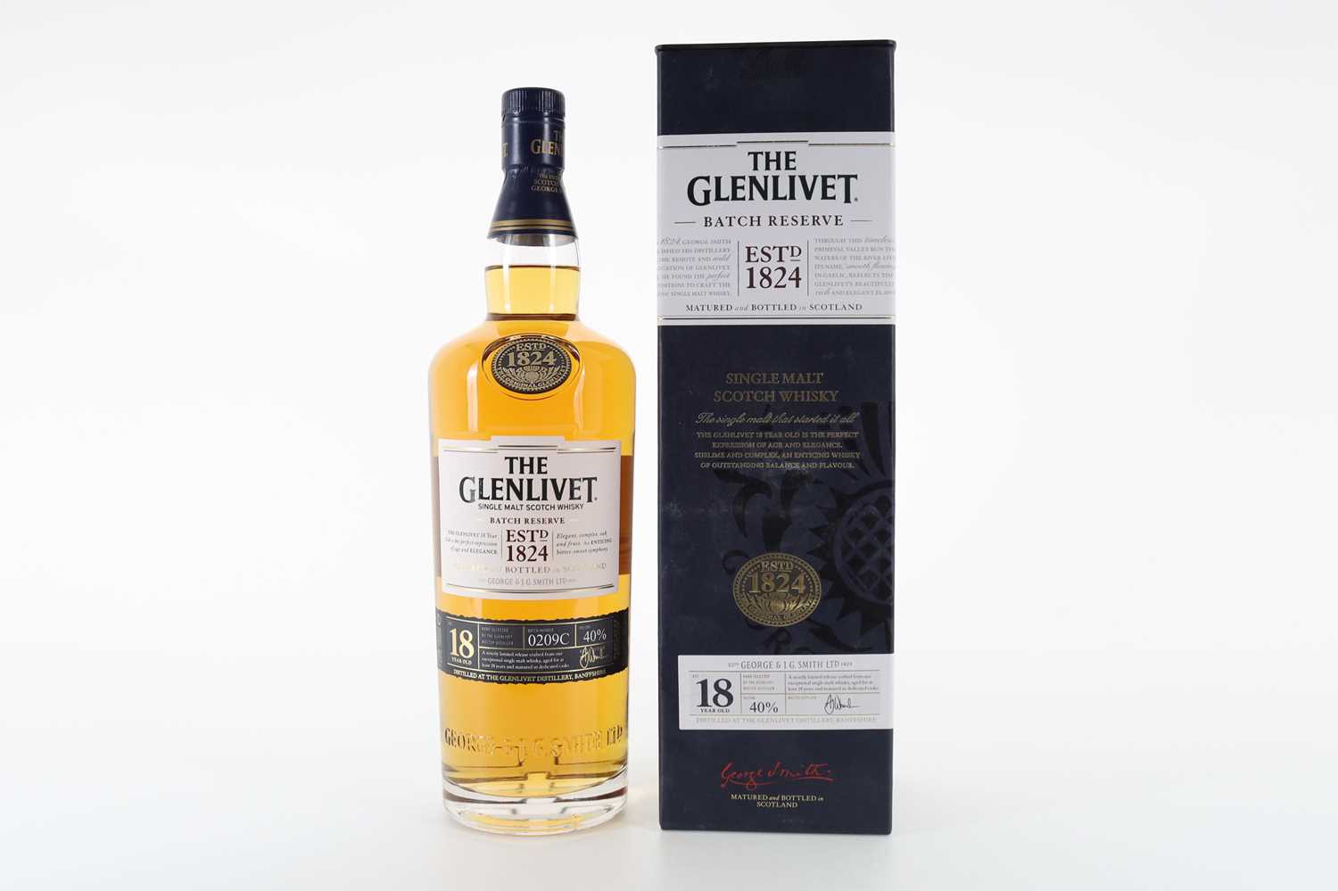 Lot 189 - GLENLIVET 18 YEAR OLD 1L
