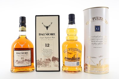 Lot 101 - DALMORE 12 YEAR OLD AND OLD PULTENEY 12 YEAR OLD