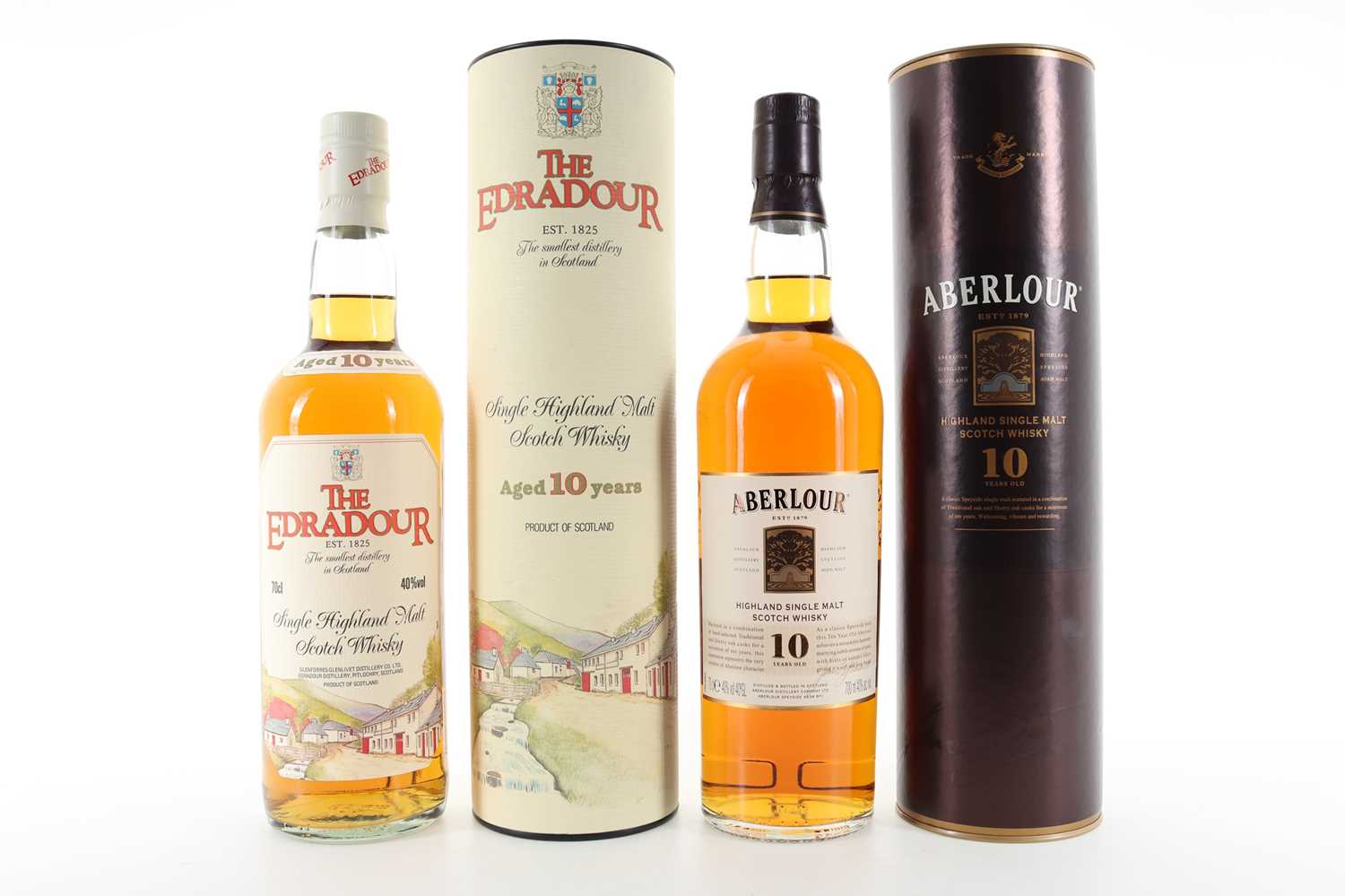Lot 116 - EDRADOUR 10 YEAR OLD AND ABERLOUR 10 YEAR OLD
