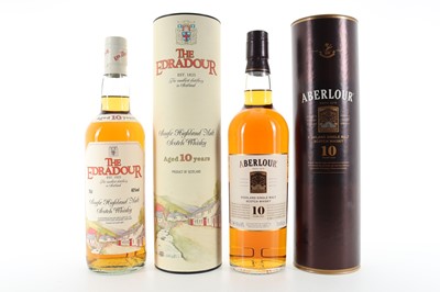 Lot 116 - EDRADOUR 10 YEAR OLD AND ABERLOUR 10 YEAR OLD