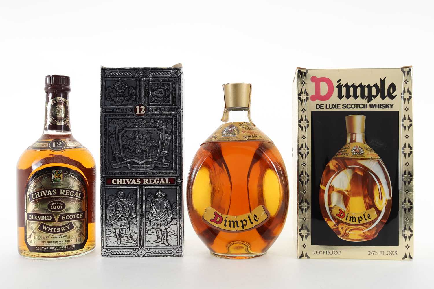 Lot 124 - DIMPLE 26 2/3 FL OZ AND CHIVAS REGAL 12 YEAR OLD 26 2/3 FL OZ
