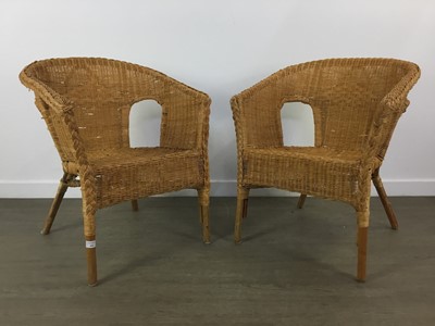 Lot 469 - TWO BASKET CHAIRS