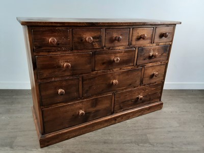 Lot 459 - PINE CHEST OF DRAWERS