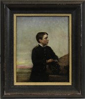 Lot 13 - JULES HEREAU (FRENCH 1839 - 1879), PORTRAIT OF...