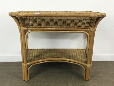 Lot 533 - MODERN BAMBOO SIDE TABLE