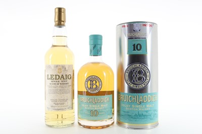 Lot 210 - BRUICHLADDICH 10 YEAR OLD AND LEDAIG