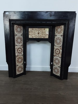 Lot 532 - VICTORIAN TILED FIRE INSET