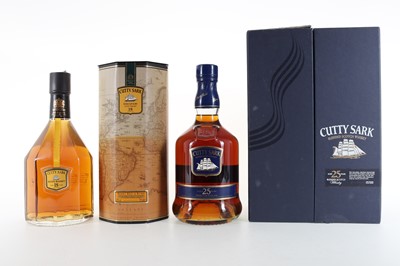 Lot 222 - CUTTY SARK 25 YEAR OLD AND 18 YEAR OLD