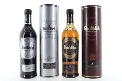 Lot 233 - GLENFIDDICH 12 YEAR OLD CAORAN RESERVE AND 15 YEAR OLD SOLERA RESERVE