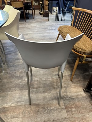 Lot 588 - PHILIPPE STARCK (FRENCH, 1959-) FOR KARTELL, SET OF EIGHT 'DR. NO' STACKING ARMCHAIRS