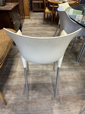 Lot 588 - PHILIPPE STARCK (FRENCH, 1959-) FOR KARTELL, SET OF EIGHT 'DR. NO' STACKING ARMCHAIRS