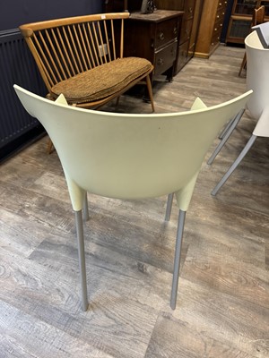 Lot 588 - PHILIPPE STARCK (FRENCH, 1959-) FOR KARTELL, SET OF EIGHT 'DR. NO' STACKING ARMCHAIRS