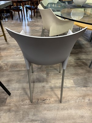 Lot 588 - PHILIPPE STARCK (FRENCH, 1959-) FOR KARTELL, SET OF EIGHT 'DR. NO' STACKING ARMCHAIRS