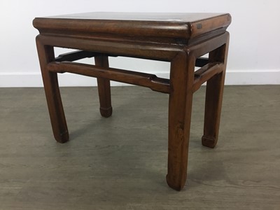 Lot 582 - CHINESE HARDWOOD SIDE TABLE