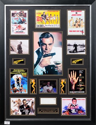 Lot 391 - SEAN CONNERY, SIGNED JAMES BOND DISPLAY