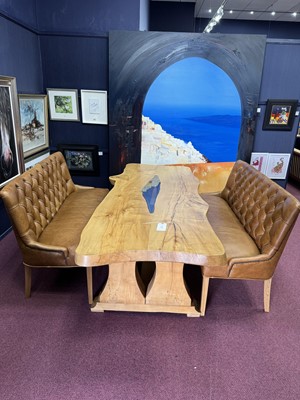 Lot 539 - MODERN DESIGN SCOTTISH SYCAMORE DINING TABLE