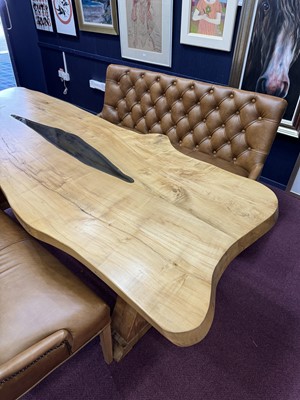Lot 539 - MODERN DESIGN SCOTTISH SYCAMORE DINING TABLE