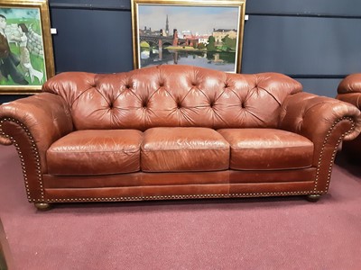 Lot 597 - THREE SEAT SETTEE