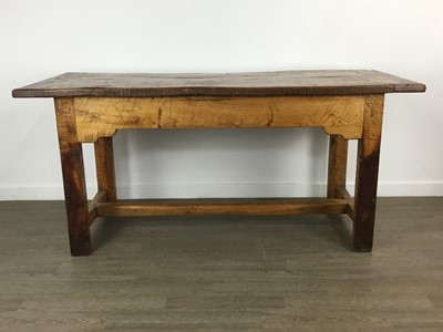 Lot 1390 - ELM FARMHOUSE REFECTORY TABLE