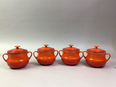 Lot 662 - GROUP OF EIGHT LE CREUSET VOLCANIC CERAMIC BEAN POTS