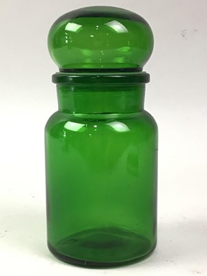 Lot 663 - GROUP OF GREEN GLASS WARE