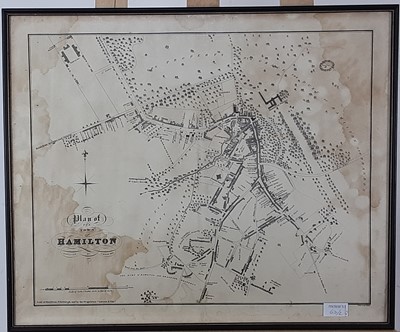 Lot 671 - TWO MAPS OF HAMILTON