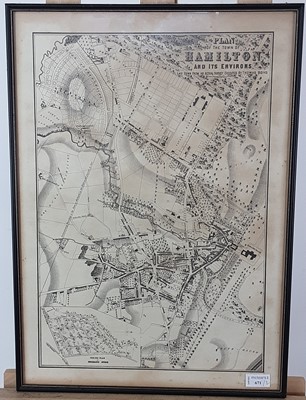 Lot 671 - TWO MAPS OF HAMILTON