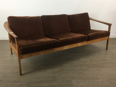 Lot 589 - BODAFORS OF SWEDEN, TEAK TWO-PIECE LOUNGE SUITE