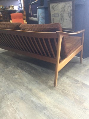 Lot 589 - BODAFORS OF SWEDEN, TEAK TWO-PIECE LOUNGE SUITE