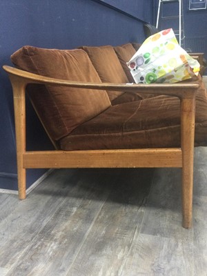 Lot 589 - BODAFORS OF SWEDEN, TEAK TWO-PIECE LOUNGE SUITE