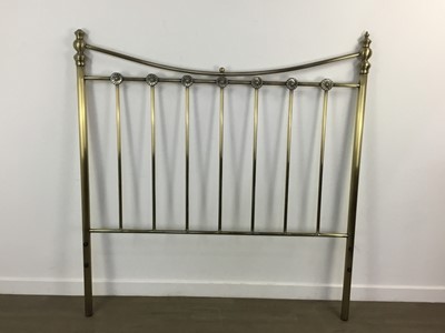 Lot 639 - BRASS DOUBLE BEDSTEAD