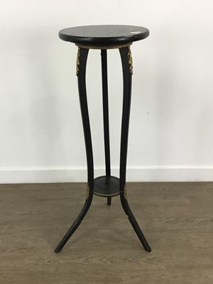 Lot 648 - EBONISED TORCHERE