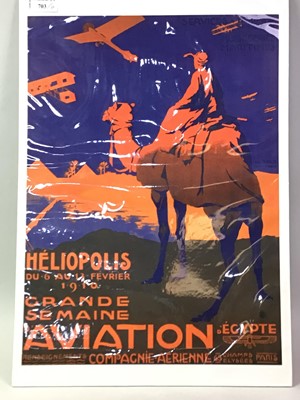 Lot 291 - GROUP OF REPRODUCTION TRAVEL POSTERS