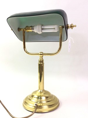 Lot 735 - BRASS DESK LAMP