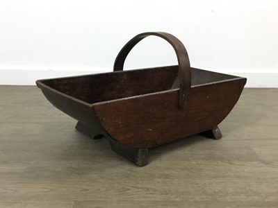 Lot 749 - WOODEN LOG BASKET