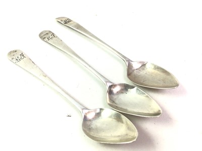 Lot 750 - GROUP OF SILVER SPOONS