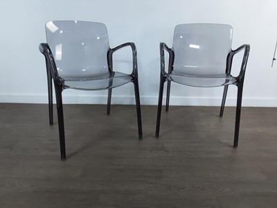 Lot 401 - PAIR OF ITALIAN DINING CHAIRS BY CASPRINI TIFFANY FOR MARCELLO ZILIANI