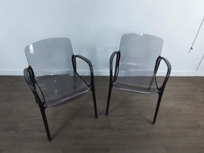 Lot 401 - PAIR OF ITALIAN DINING CHAIRS BY CASPRINI TIFFANY FOR MARCELLO ZILIANI