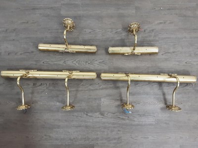 Lot 766 - GROUP OF VARIOUS BRASS PICTURE LIGHTS