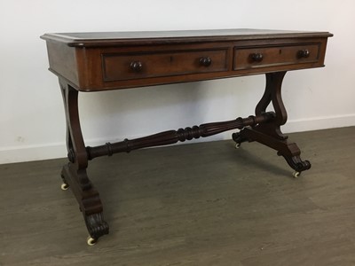 Lot 1433 - VICTORIAN MAHOGANY LIBRARY WRITING TABLE