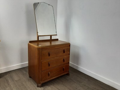 Lot 774 - HERBERT GIBBS OAK BEDROOM SUITE