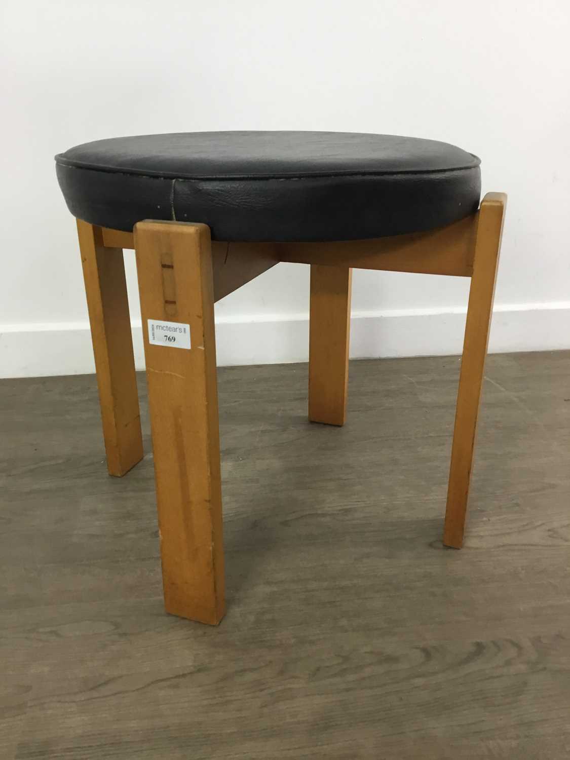 Lot 769 - MID CENTURY CIRCULAR STOOL