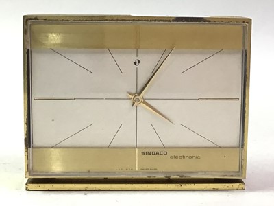 Lot 363 - SINDACO ELECTRONIC BRASS CLOCK